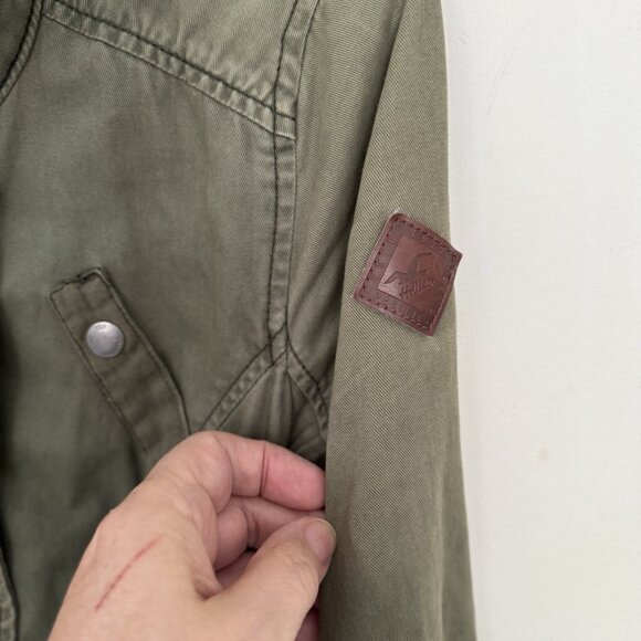 Hollister Womens Y2K Army Utility Jacket Size M Bella Swan Military Olive Green - Picture 8 of 14